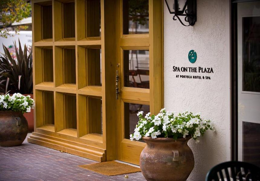 Spa on the Plaza entrance.