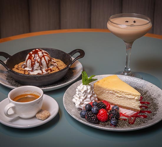 Desserts and drinks.