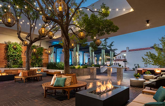 Jacks Terrace patio view.