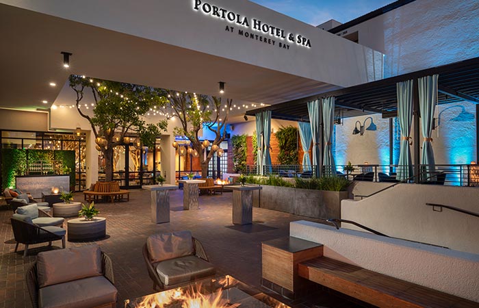 Jacks Terrace patio entrance lower level.
