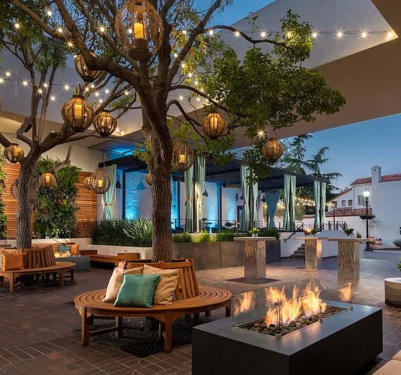 Jacks Terrace tree seating area