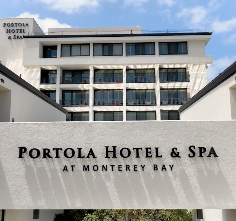 A view of the spa entrance