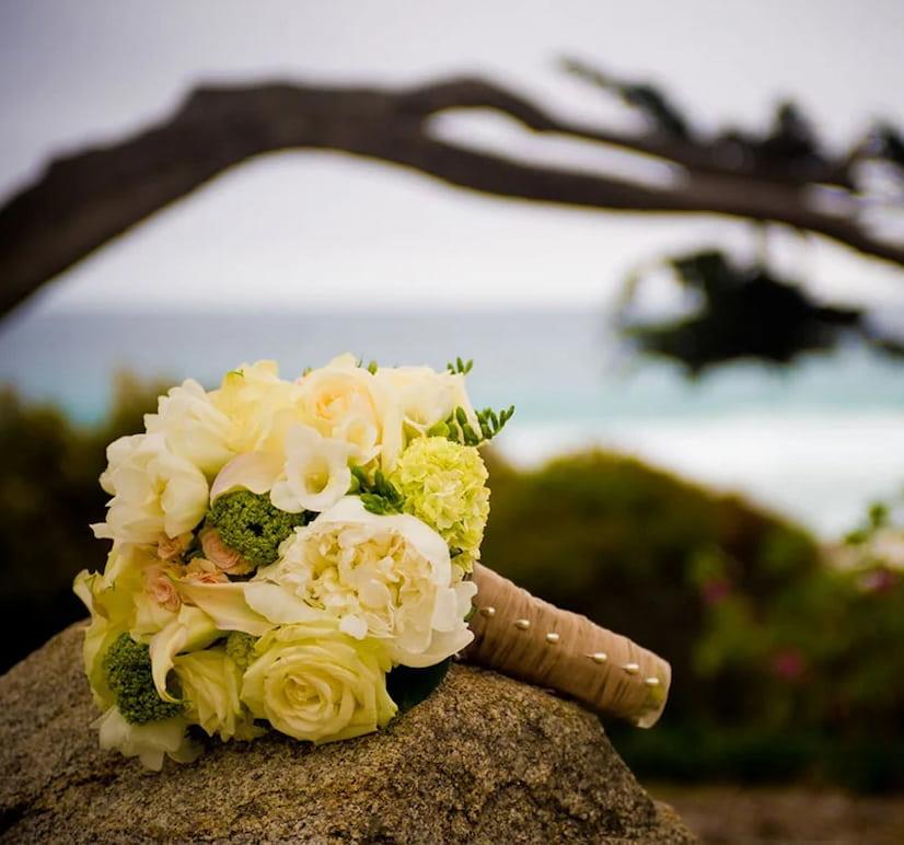 Wedding Bouquet on table