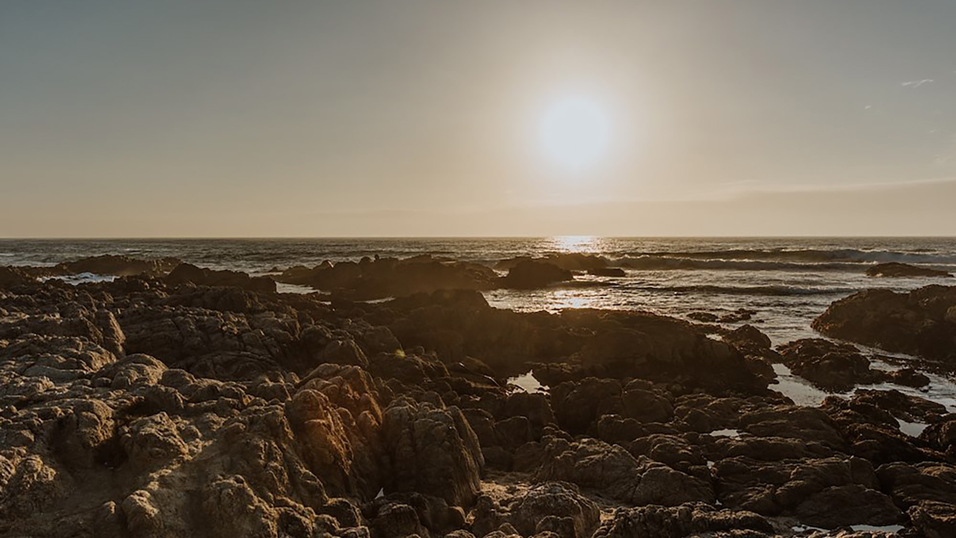 Beach at sunset