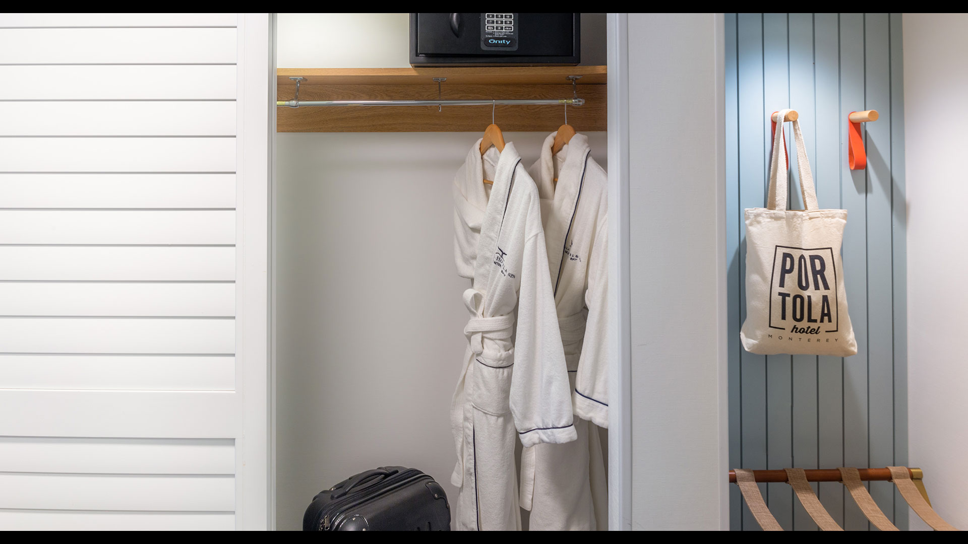 Guest Room view of robes and towels