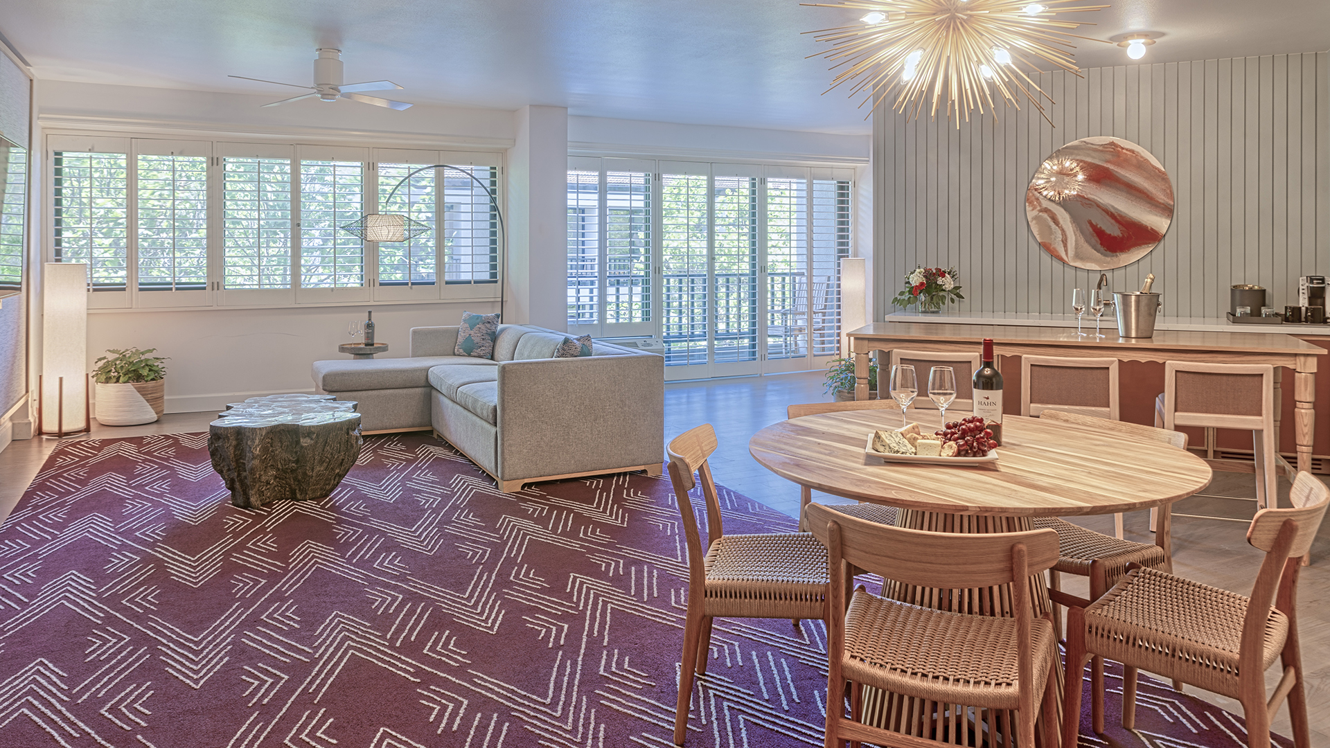 dining space for guests