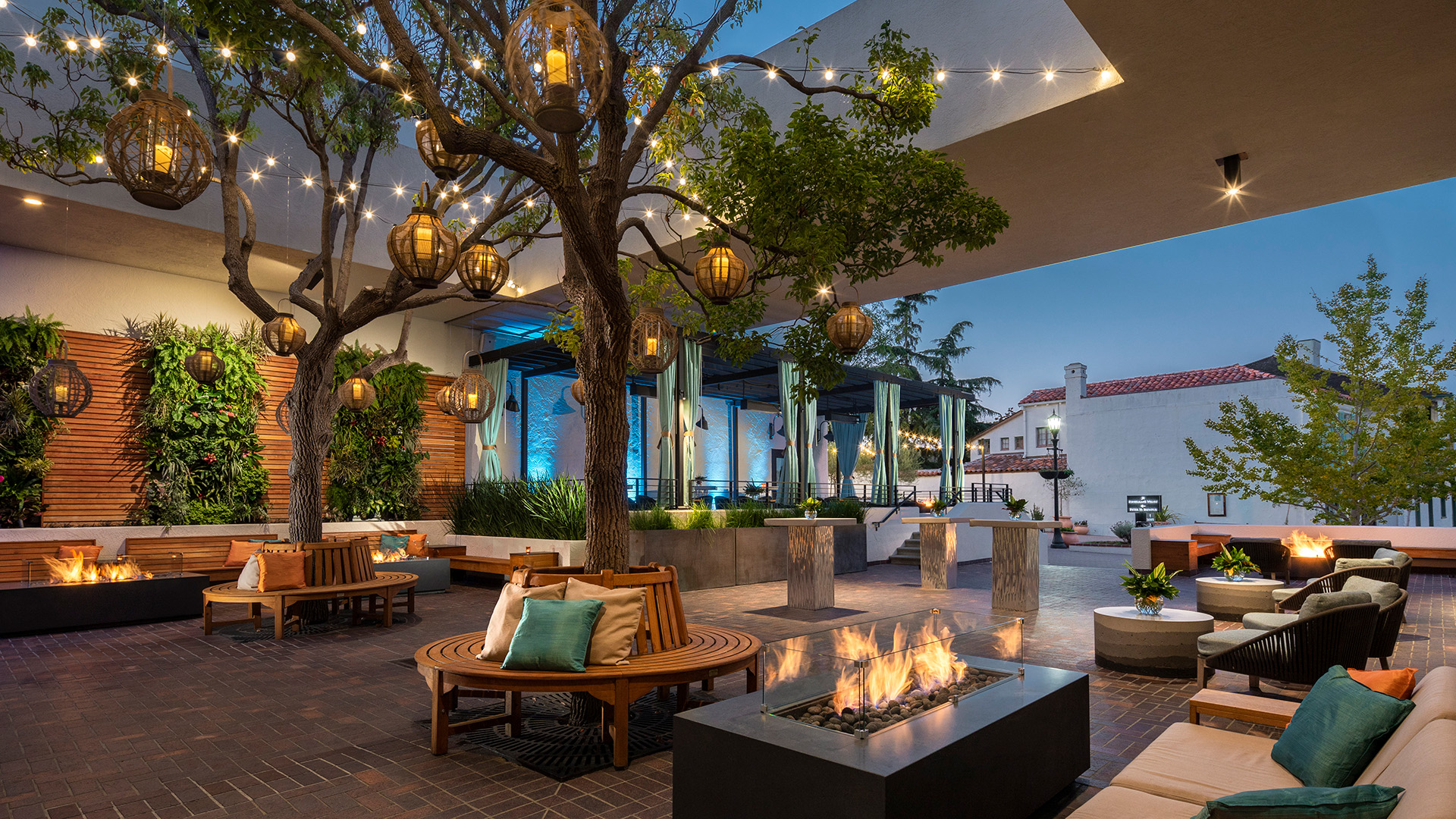 Jacks Terrace tree seating area