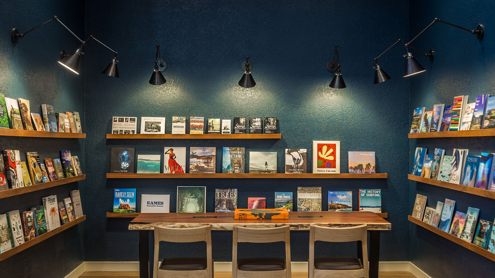 Lobby Library at Portola Hotel
