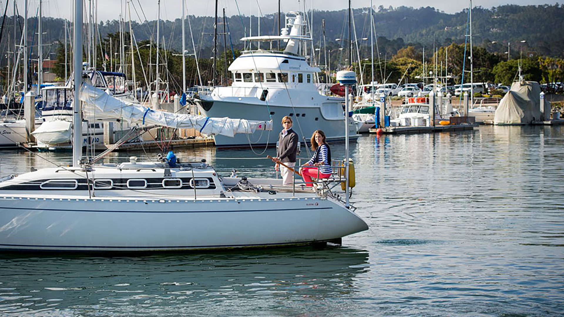 Sailing Boat in the harbor