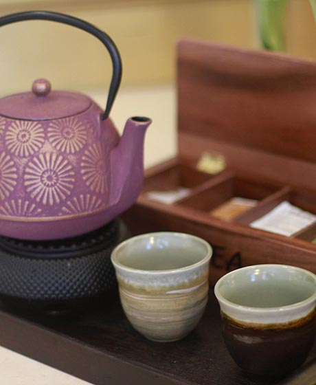 Spa tea selection.