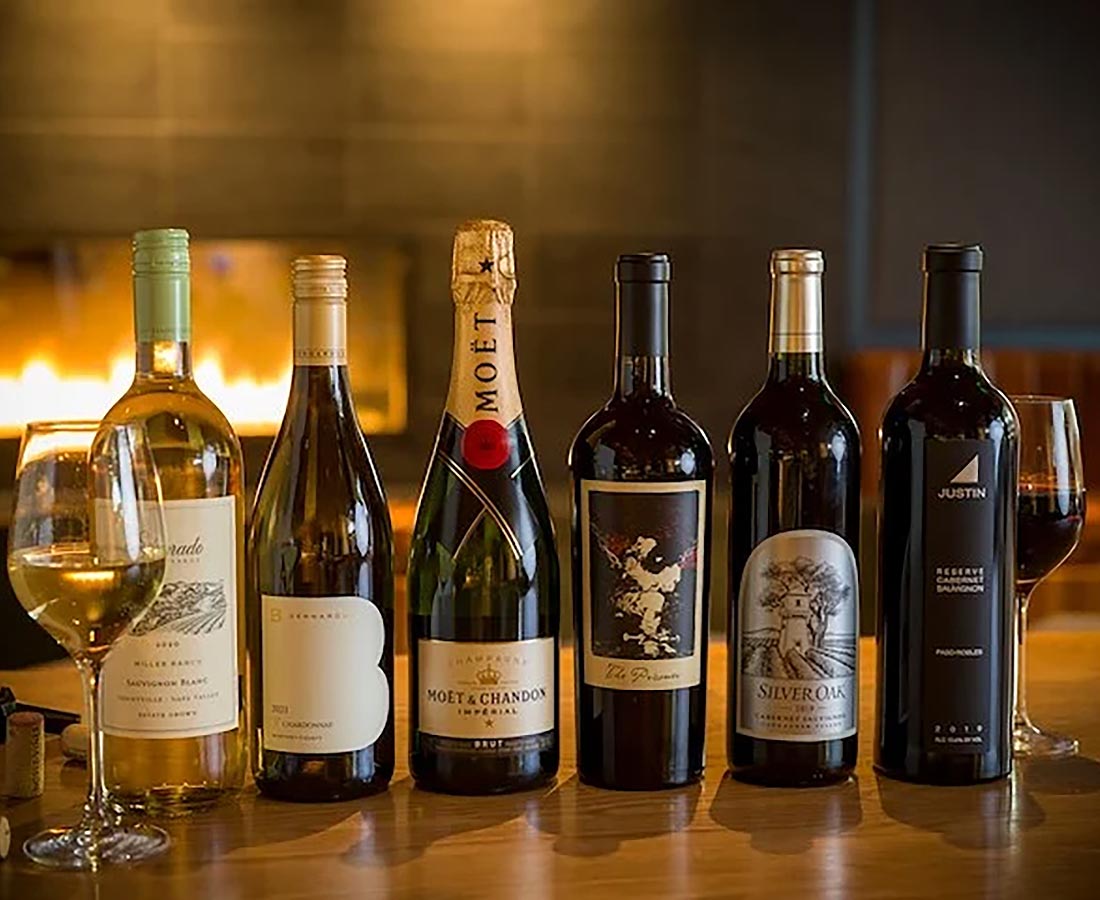 Jack's wine list.